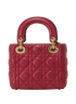 Mini Lady Dior, &pound;1,800, Handbags, Red, Leather, Back view